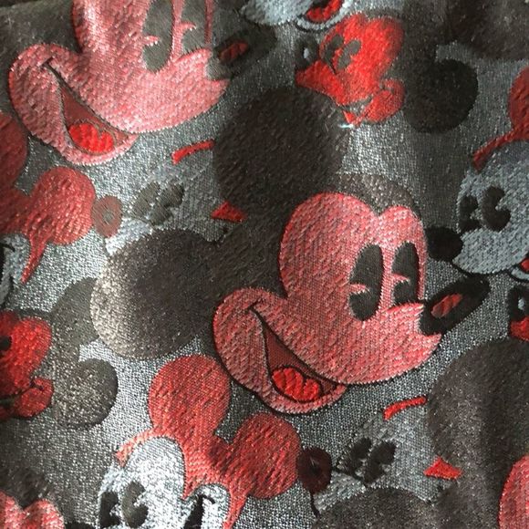 Balancine Presents Tie Works Disney Cummerbund Black, grey, and red Mickey Mouse - Picture 2 of 13
